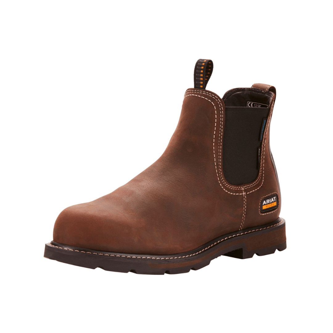 Ariat - Groundbreaker Chelsea H2O m. stålsnude - Brun - Herre - animondo.dk - 10025000008