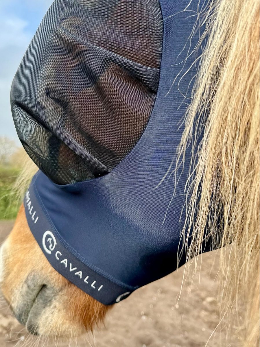 Cavalli Fluemaske m. ører - Navy 2025 - animondo.dk - Cav3300