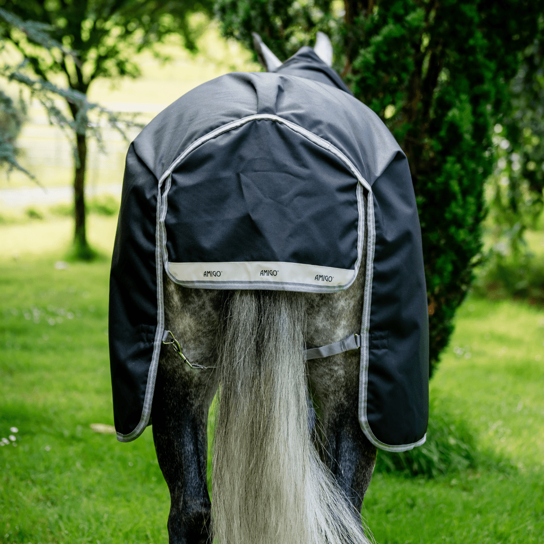 Horseware - Amigo Bravo 12 Plus Regndækken m. hals - 0 gram - Sort - animondo.dk - AARP70 - KJI0 - 45