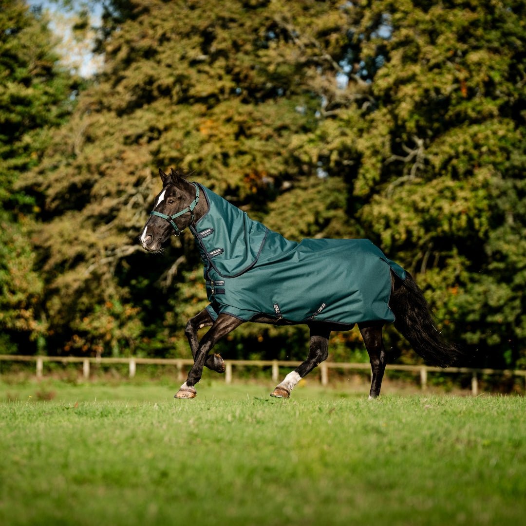 Horseware Amigo - Ripstop Regndækken 900D Plus m. hals - 100 gram - Grøn - animondo.dk - AARPG2 - GBI0 - 66