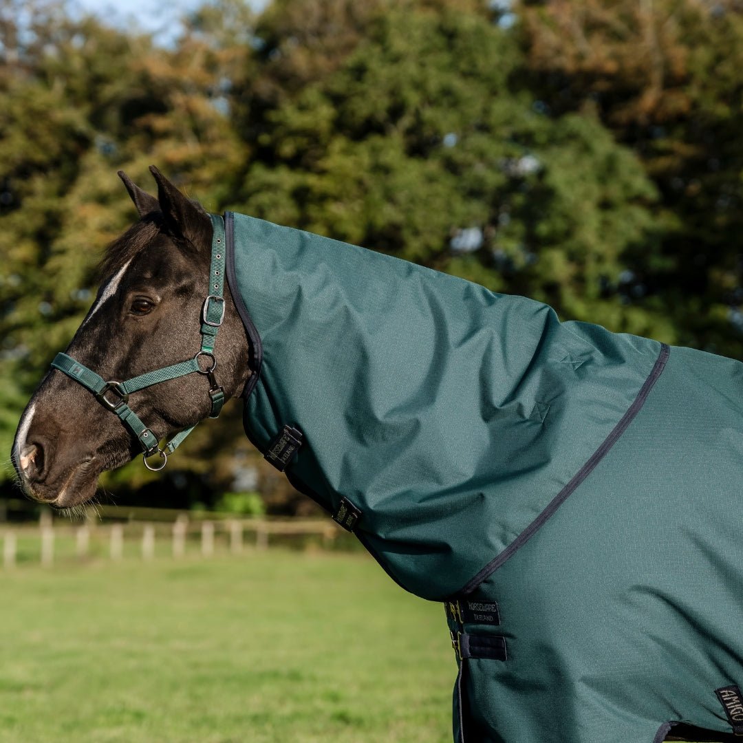 Horseware Amigo - Ripstop Regndækken 900D Plus m. hals - 100 gram - Grøn - animondo.dk - AARPG2 - GBI0 - 66
