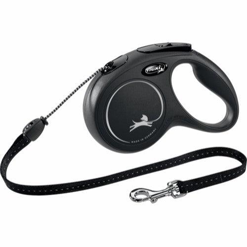 Flexi New Classic, snor - sort - animondo.dk