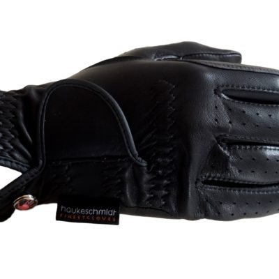 Haukeschmidt - Læder Ridehandsker - Sort - animondo.dk