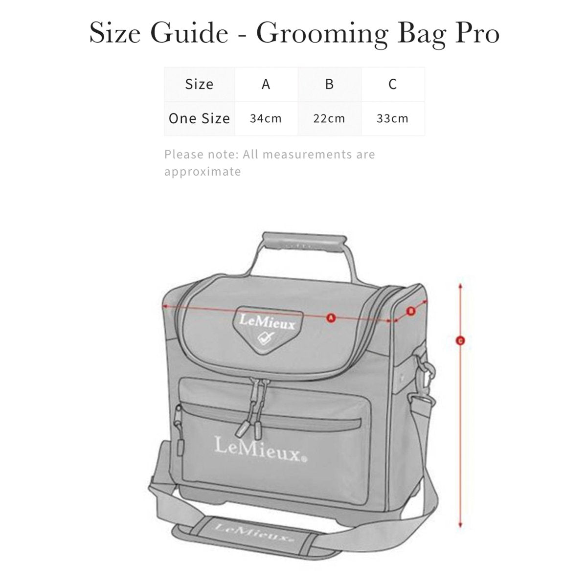 LeMieux Strigletaske - "Elite Pro" - Sort - animondo.dk - IT03771001