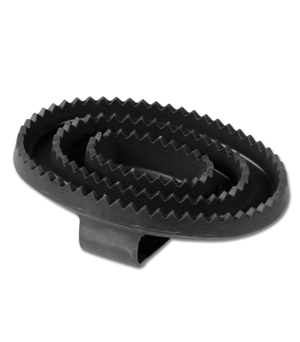 Waldhausen Large Rubber Curry Comb - Sort - animondo.dk