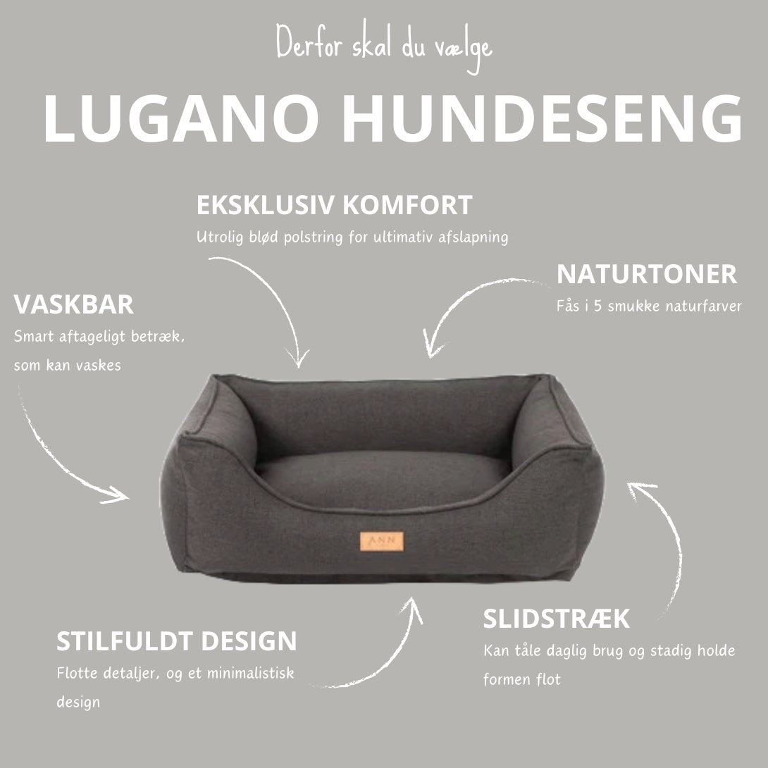 Ann Habor Lugano Hundeseng - Anthracite - animondo.dk - 05744003882434