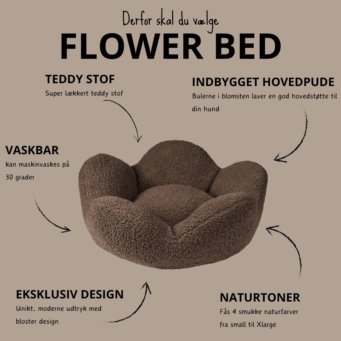 Barkly Flower Bed - Chocolate brown - NY FARVE! - animondo.dk - Bar0812