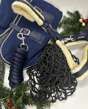 Cavalli Fleecedækken + Grime + Træktov + Cavalli Hønet - Navy - animondo.dk - 