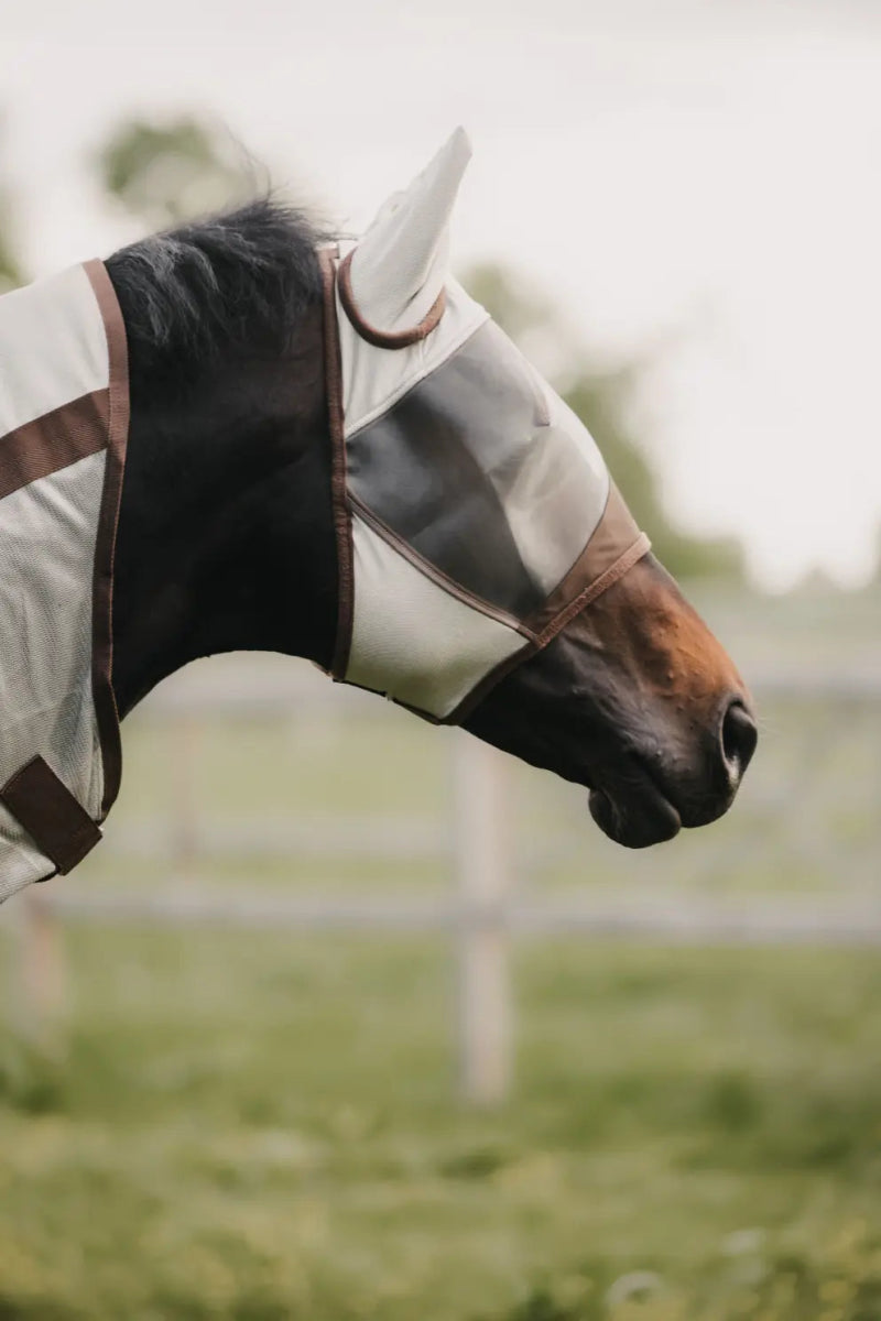 Fly Mask Classic with ears - Silver - animondo.dk - 42646-42-COB