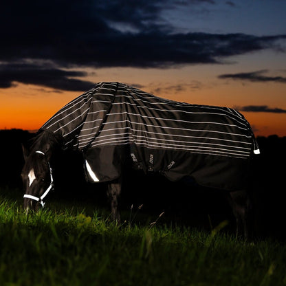Horseware Amigo - 1200D Fieldsafe Plus Vinterdækken - 250 gram - Refleks/Sort - animondo.dk - AANPY5 - KRFK - 66