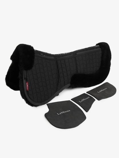 LeMieux Merino+ ProSorb 3 Pocket Half Pad Black/Black - animondo.dk - IT04864004