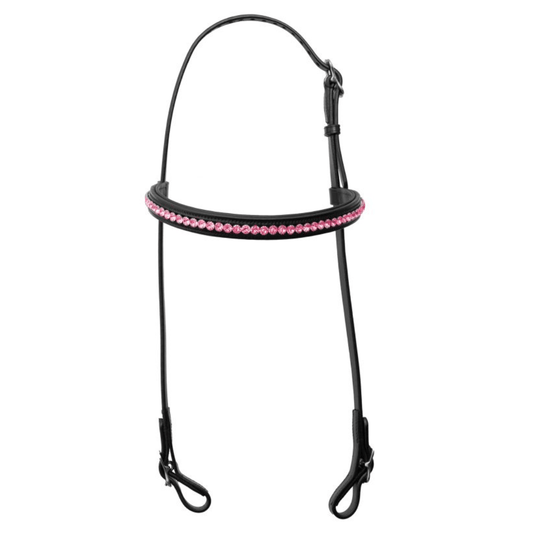 Top Reiter - "DEMANTUR" Nakkestykke til trense - Sort/Pink - animondo.dk - KS - DM - PI
