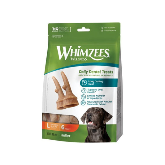 Whimzees - Naturlige Tyggeben til store hunde - 6 stk. - animondo.dk - WH5300360