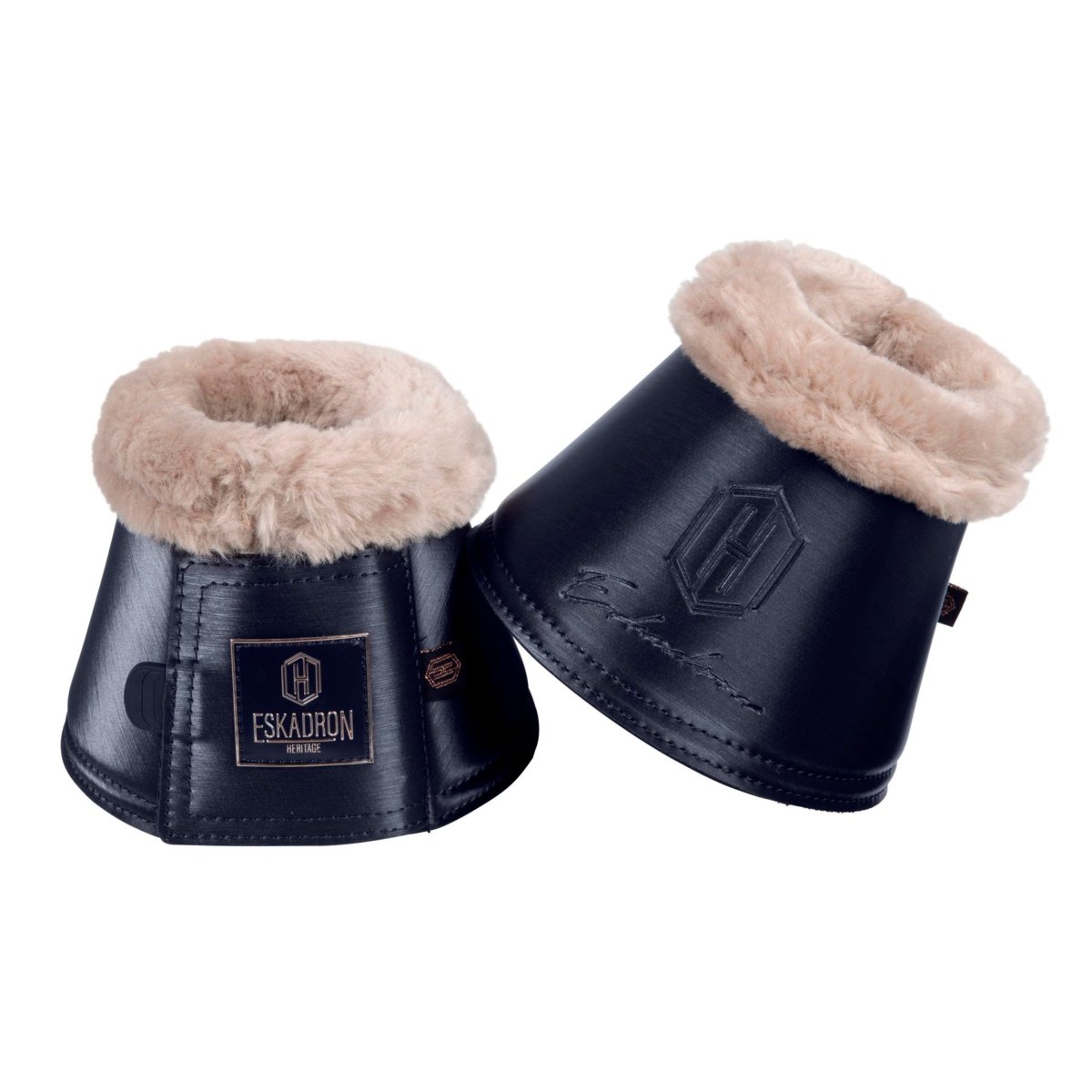 Eskadron Heritage 23 Glamslate FauxFur Klokker - Navy - animondo.dk