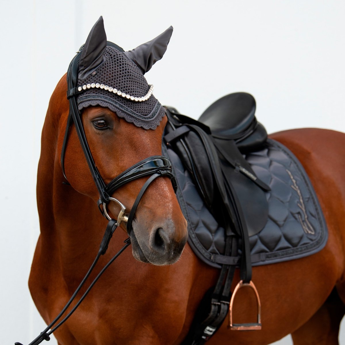 Eskadron Heritage 23 Satin Jewel Dressurunderlag - Basalt Grey - animondo.dk