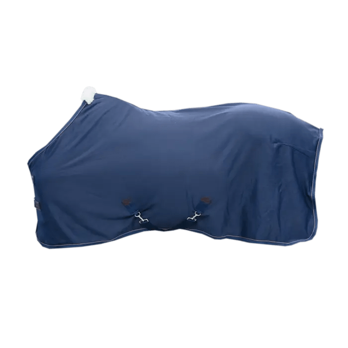 Kentucky Cooler Fleece Rug - Navy - animondo.dk