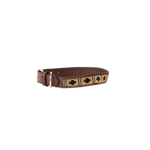 Kentucky Dog Collar Handmade Pearls - Guld - animondo.dk