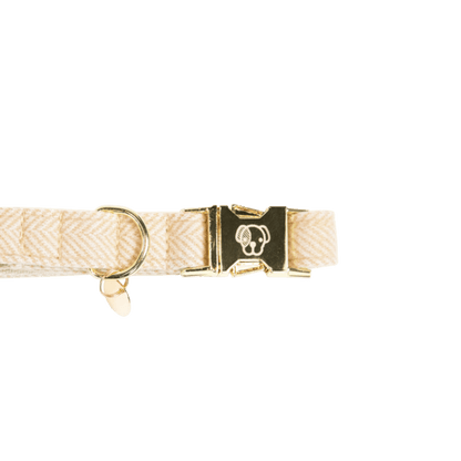 Kentucky Dog Collar Wool - Beige - animondo.dk