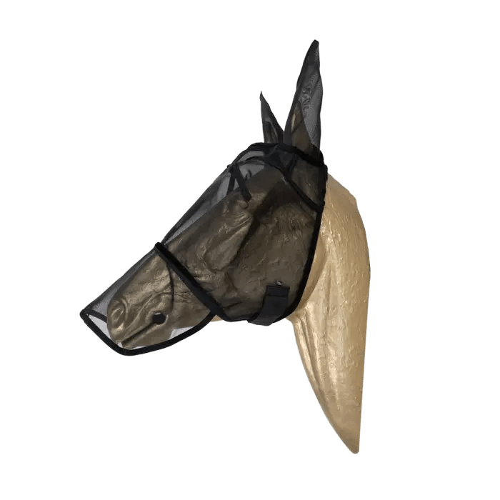 Kentucky Fly Mask Classic with ears & nose - Black - animondo.dk - 42644-01-COB