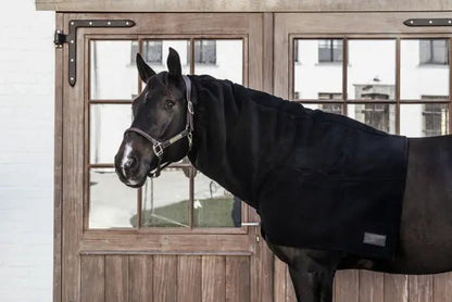 Kentucky Heavy Fleece Horse Scarf - Black - animondo.dk