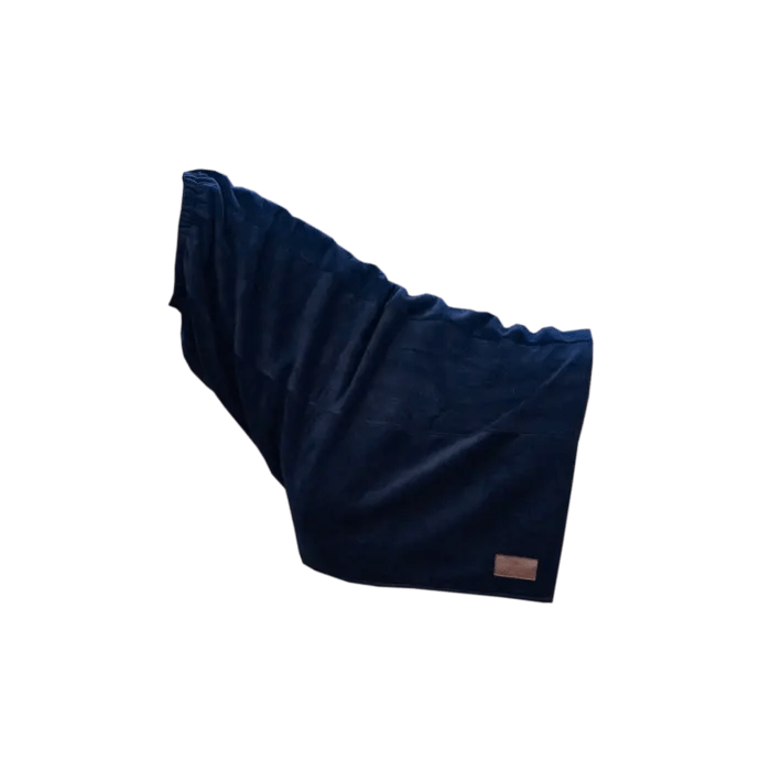 Kentucky Heavy Fleece Horse Scarf - Navy - animondo.dk