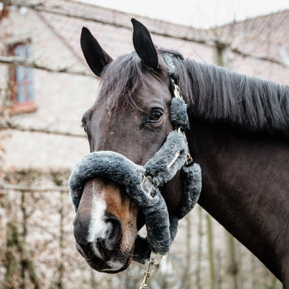 Kentucky Horsewear Lammeskindsgrime - Grå - animondo.dk