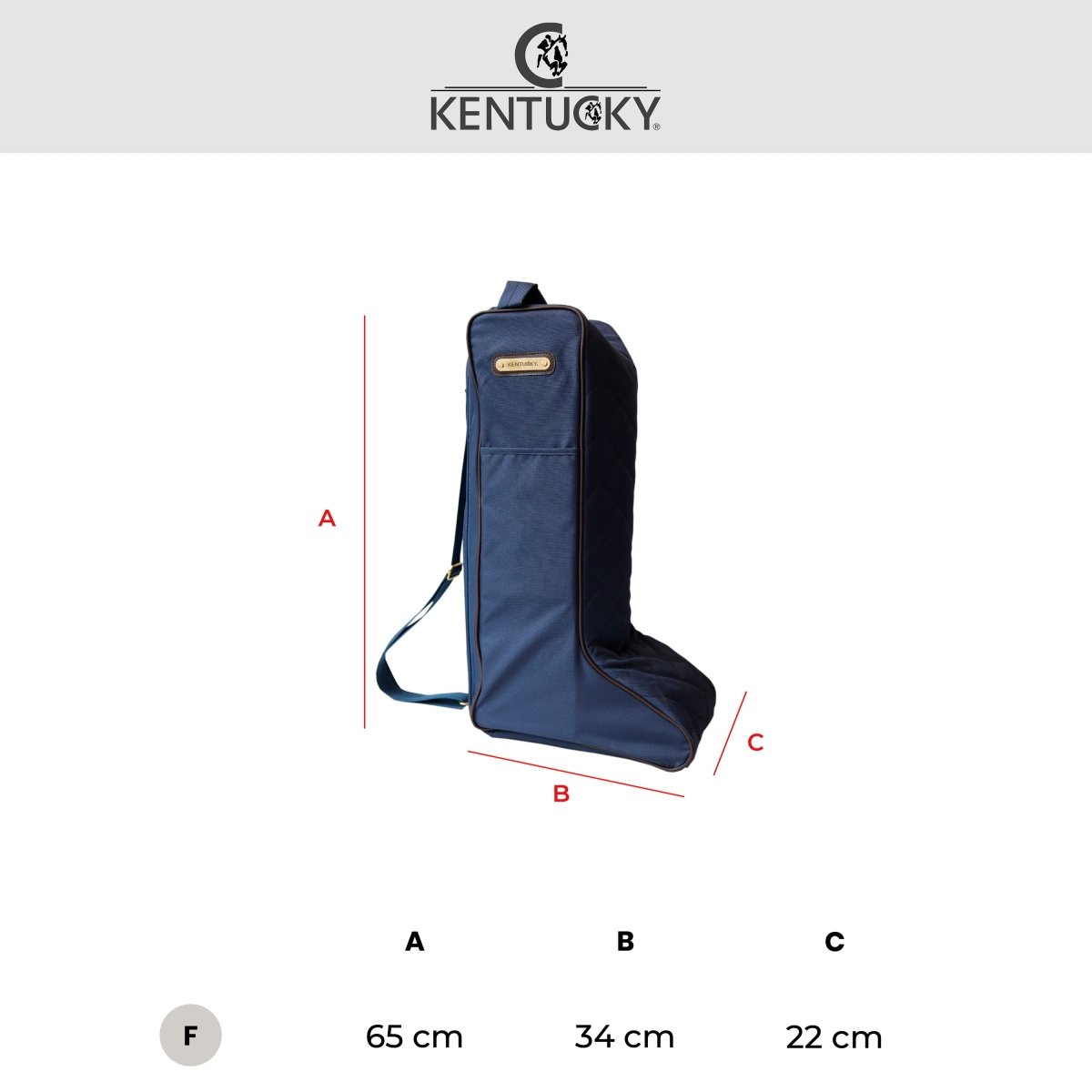 Kentucky Horsewear Støvletaske - Navy - animondo.dk