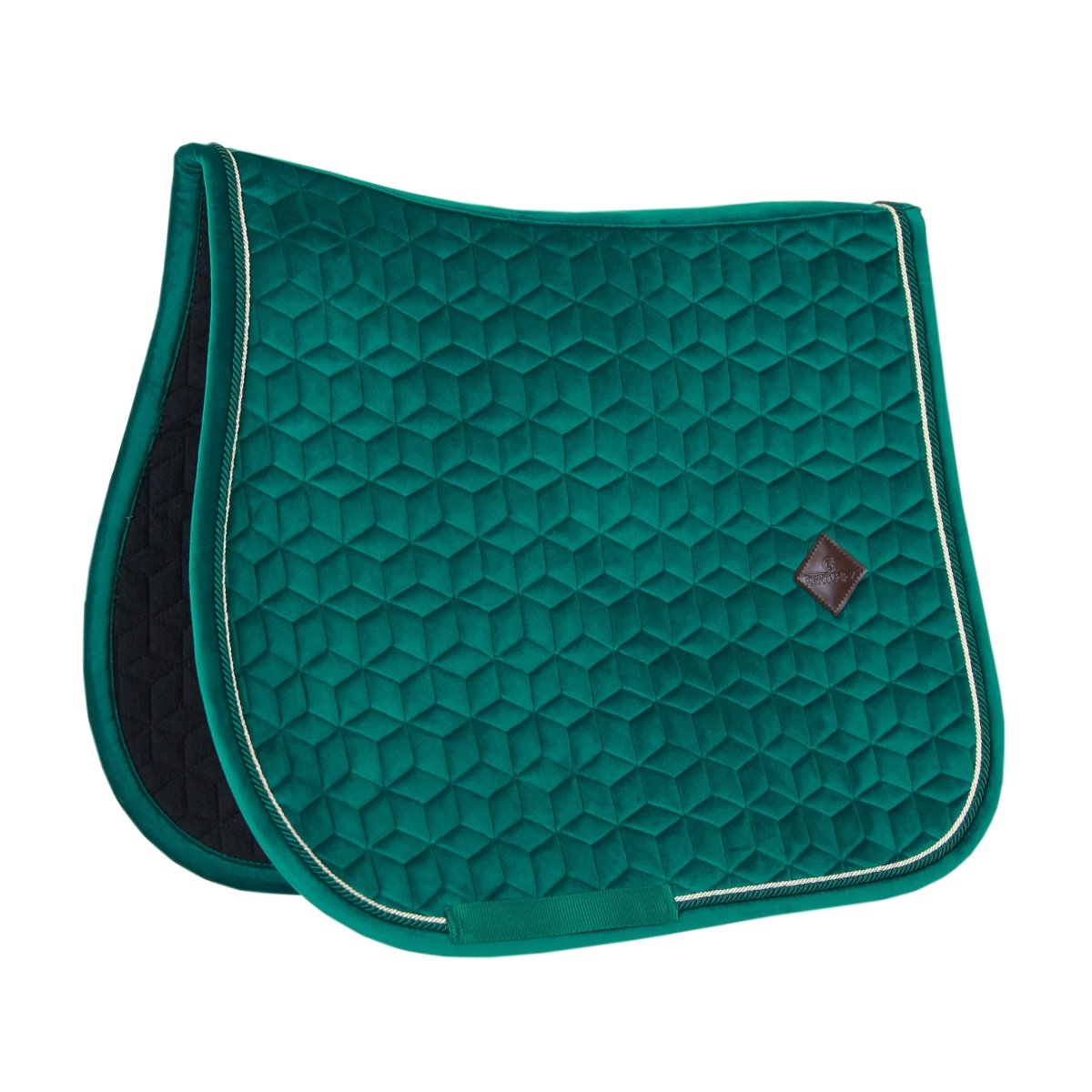 Kentucky Horsewear Velvet Springunderlag - Dark Green - animondo.dk