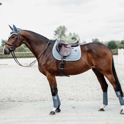 Kentucky Horsewear Velvet Springunderlag - Lyseblå - animondo.dk