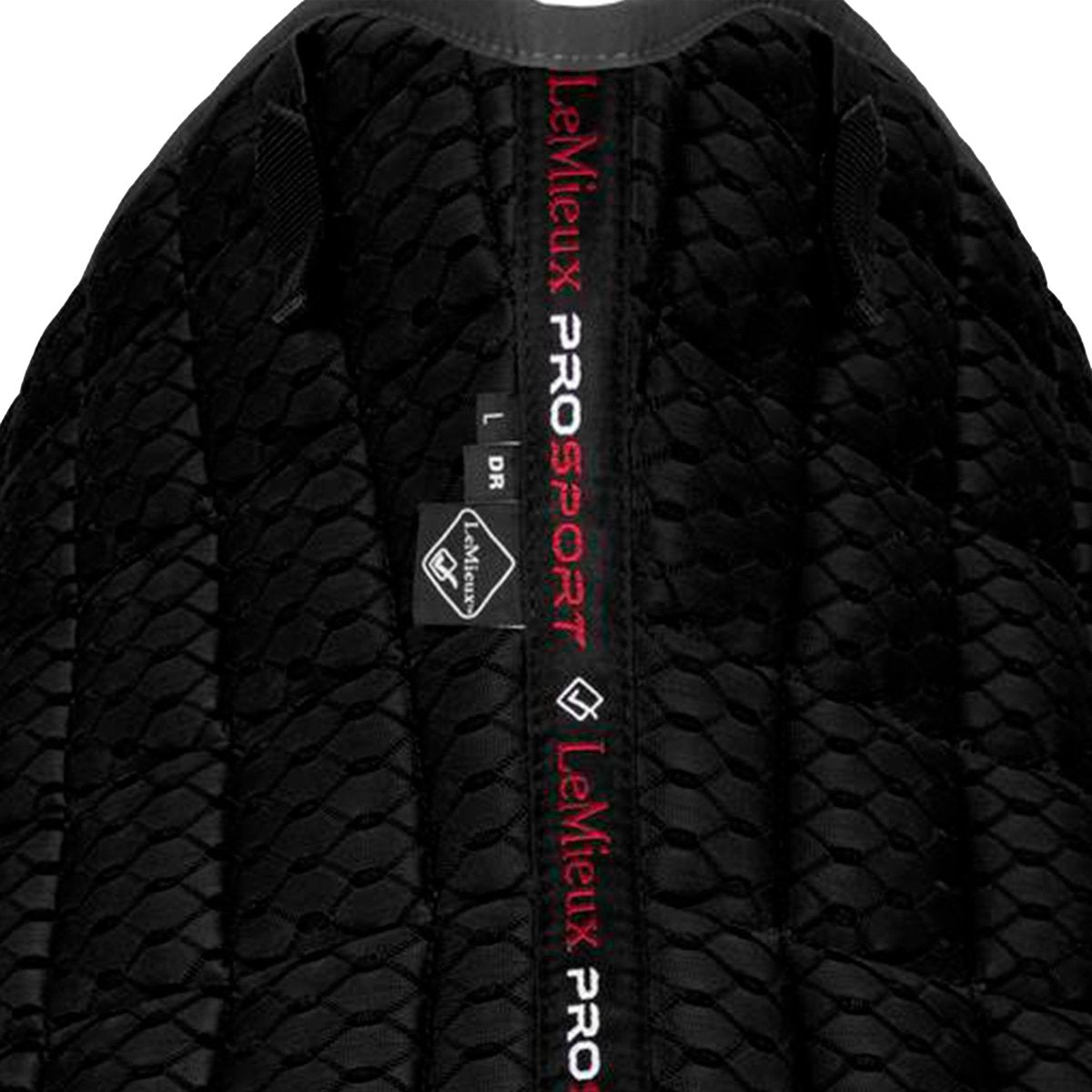 LeMieux Carbon Mesh Dressage Square Sadelunderlag - Sort - animondo.dk