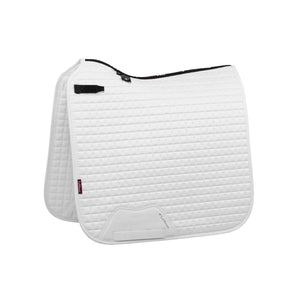 LeMieux Suede Dressage Square Sadelunderlag - Hvid - animondo.dk