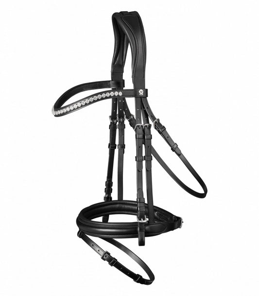 S-Line bridle Classy, engl.combined - Sort - animondo.dk