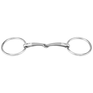 SATINOX loose ring snaffle 12 mm single jointed - Stainless steel - animondo.dk