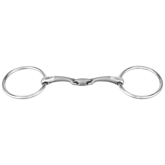 SATINOX loose ring snaffle 14 mm double jointed - Stainless steel - animondo.dk