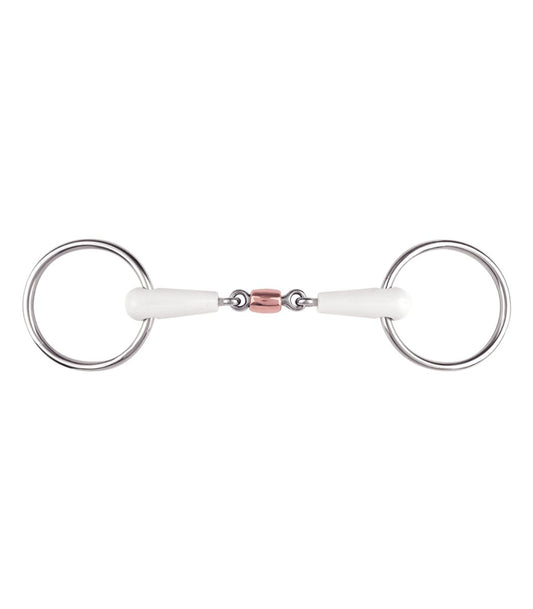 Snaffle Bit Equimouth double broken w copper roll - animondo.dk