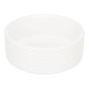 Trixie Skål, keramik, 0,9 l/ø 16 cm - Hvid - animondo.dk