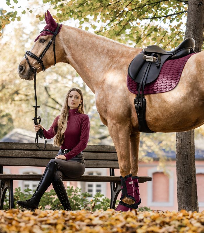 Waldhausen Comfort Klokker m. Imiteret pels - Burgendyred - animondo.dk