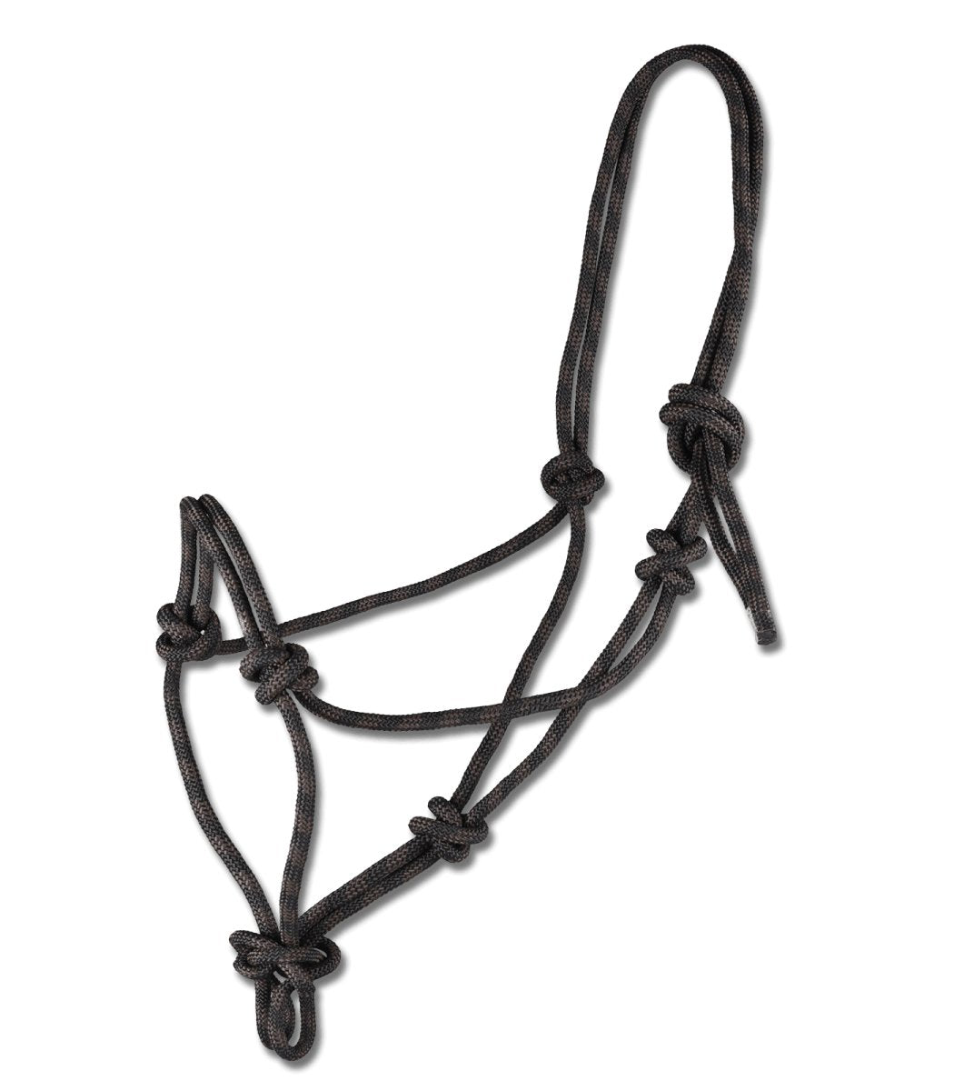 Waldhausen Knot Halter - Sort/Brun - animondo.dk