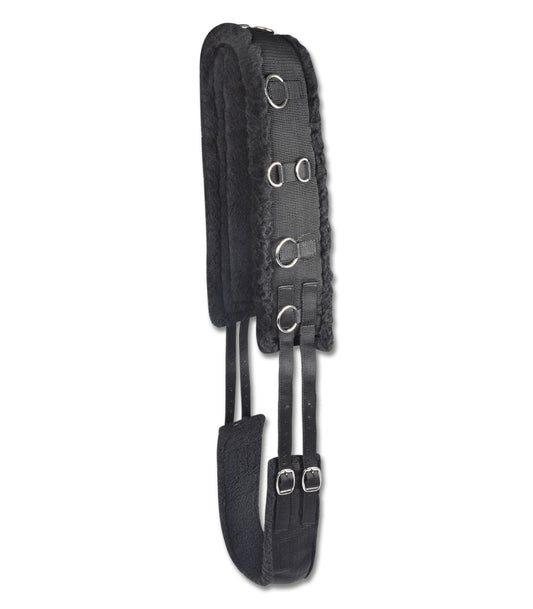 Waldhausen Longing girth Teddy fleece - Sort - animondo.dk