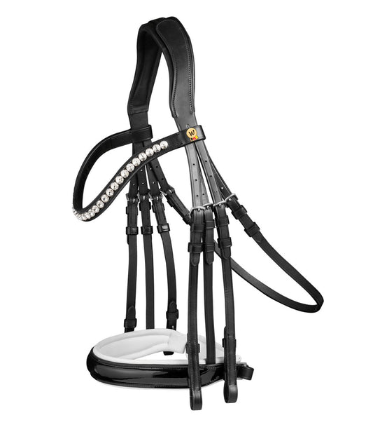 Weymouth bridle Timeless, pullback - Sort - animondo.dk